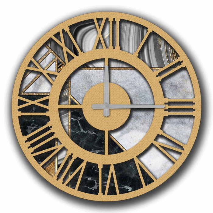 Wallity Reloj Decorativo de MDF Multicolor 5050MS-057